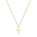 Plated Cross Ball Necklace