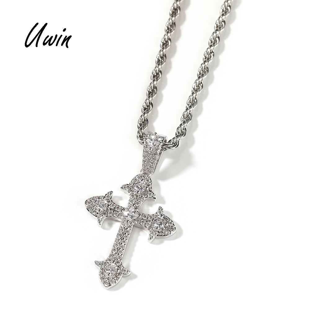 Vintage Diamond Cross Necklace